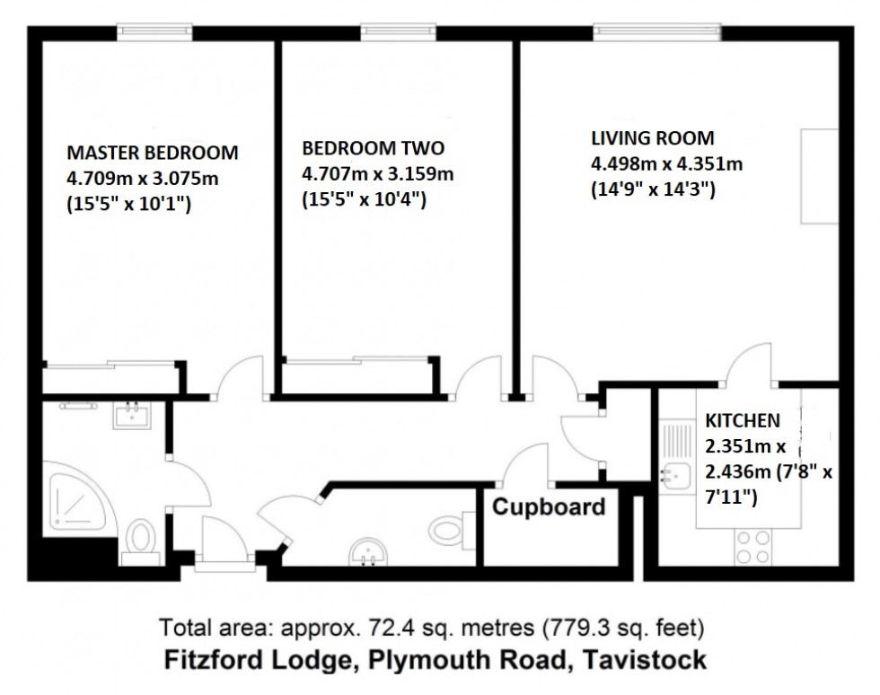 Floorplan for Tavistock