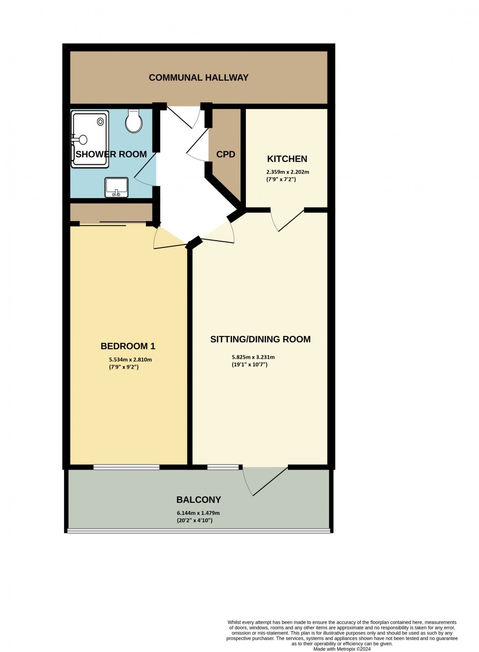 Floorplan for Fitzford Lodge, Tavistock