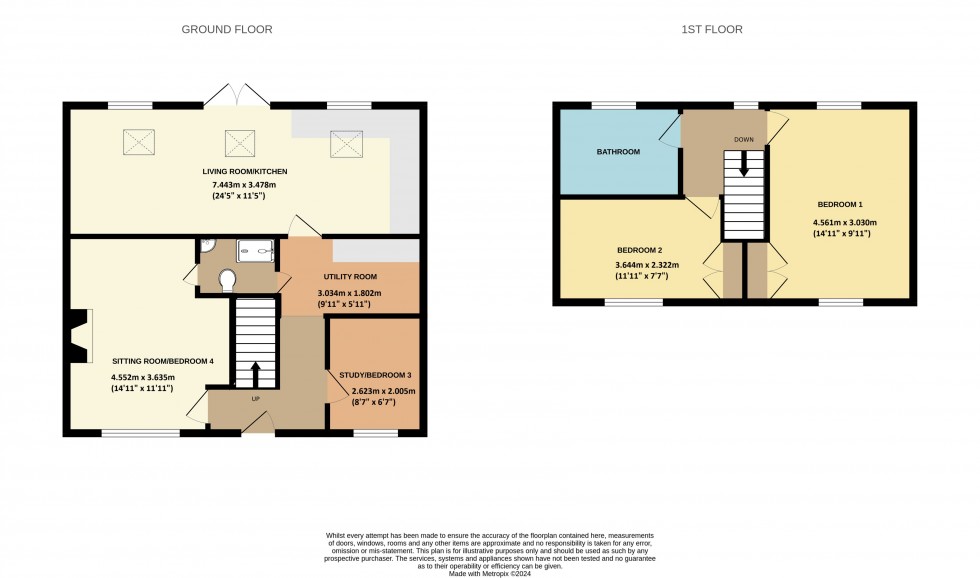 Floorplan for Buckland Monachorum, Yelverton