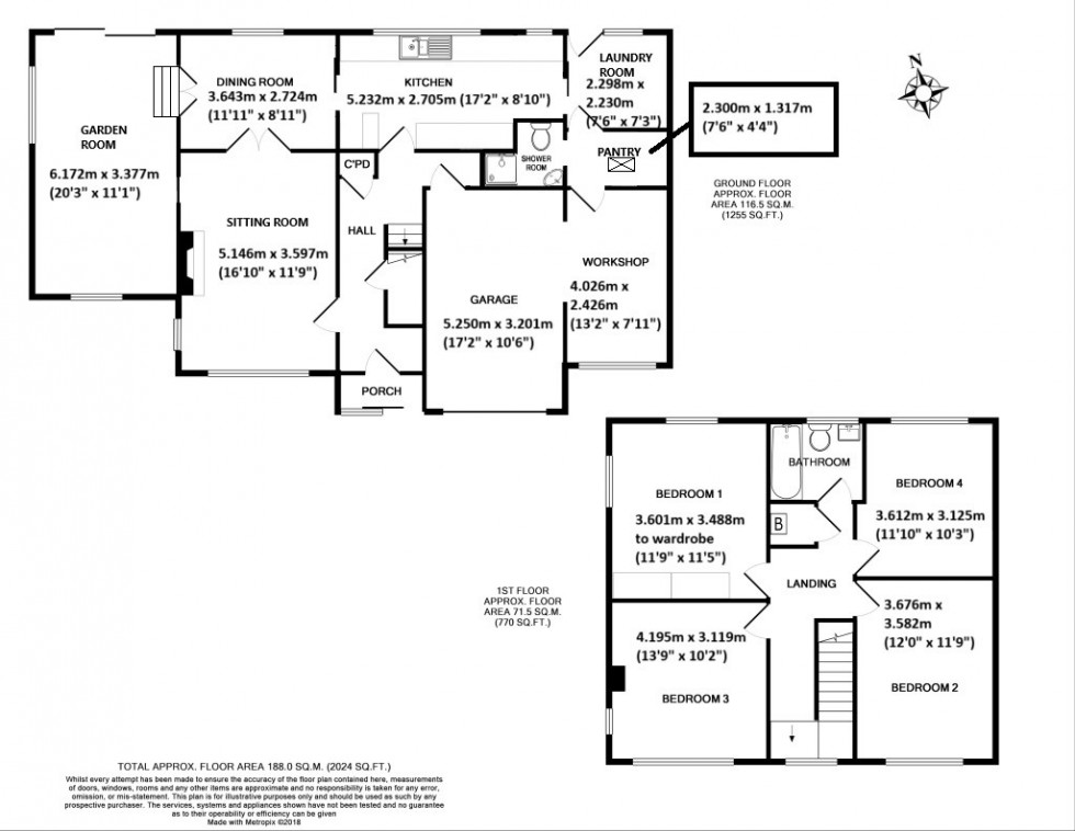 Floorplan for Deer Park, Tavistock 