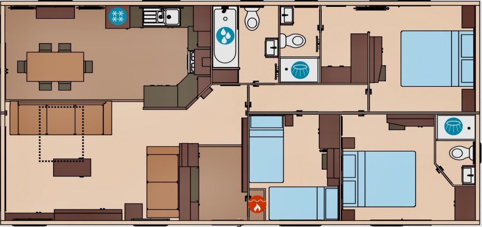 Floorplan for Goonhavern, Newquay, Cornwall