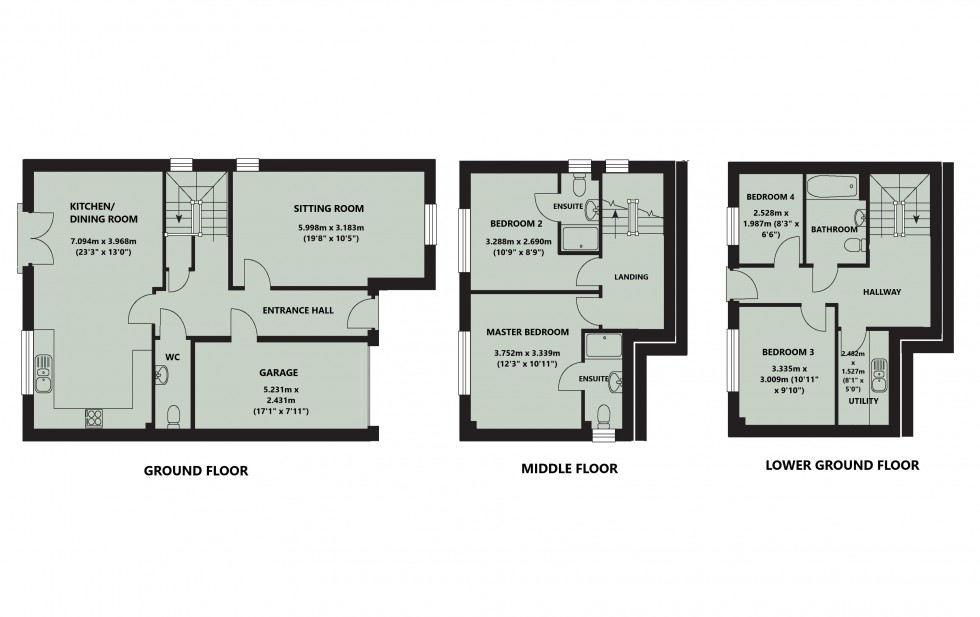 Floorplan for St Ann's Chapel, Cornwall